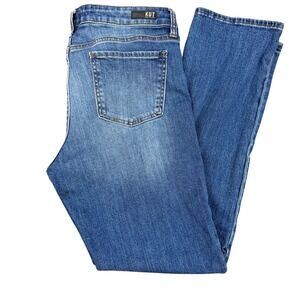 Kut from the Kloth Straight Leg Jeans Medium Wash Blue women 12 classic denim